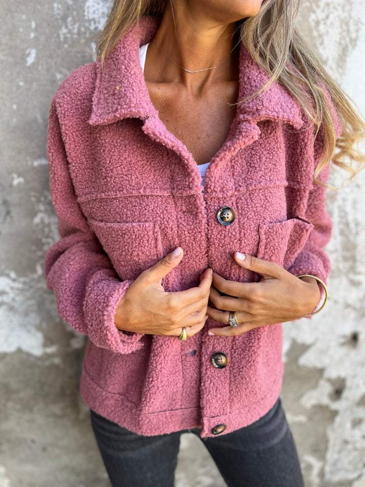 Alizée Cozy Buttoned Jacket