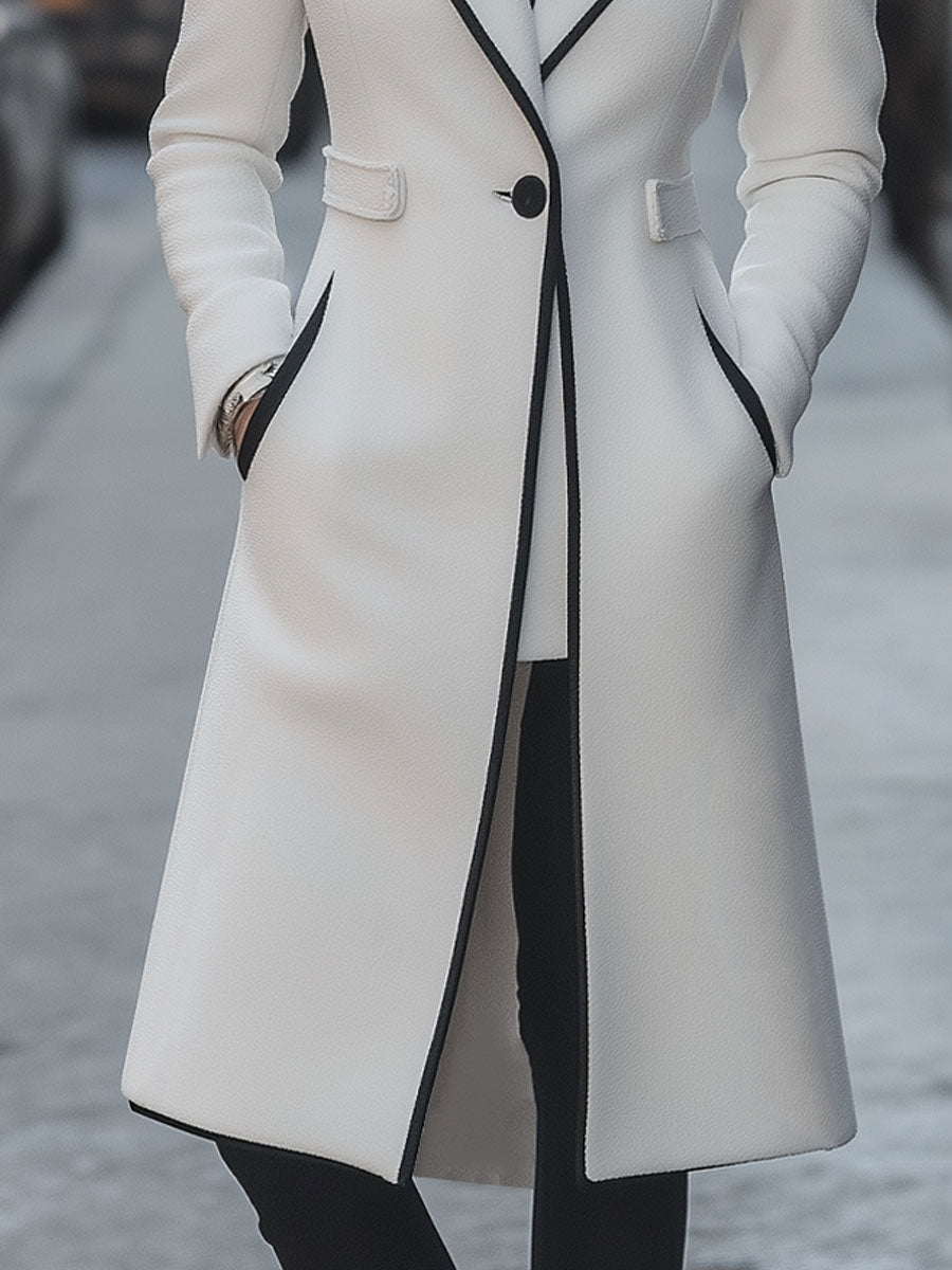 Chic Long White Coat