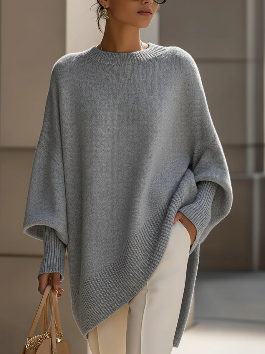 EMMA | OVERSIZED KNIT PONCHO SWEATER