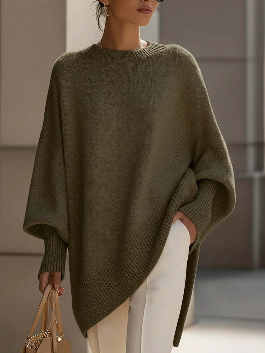 EMMA | OVERSIZED KNIT PONCHO SWEATER