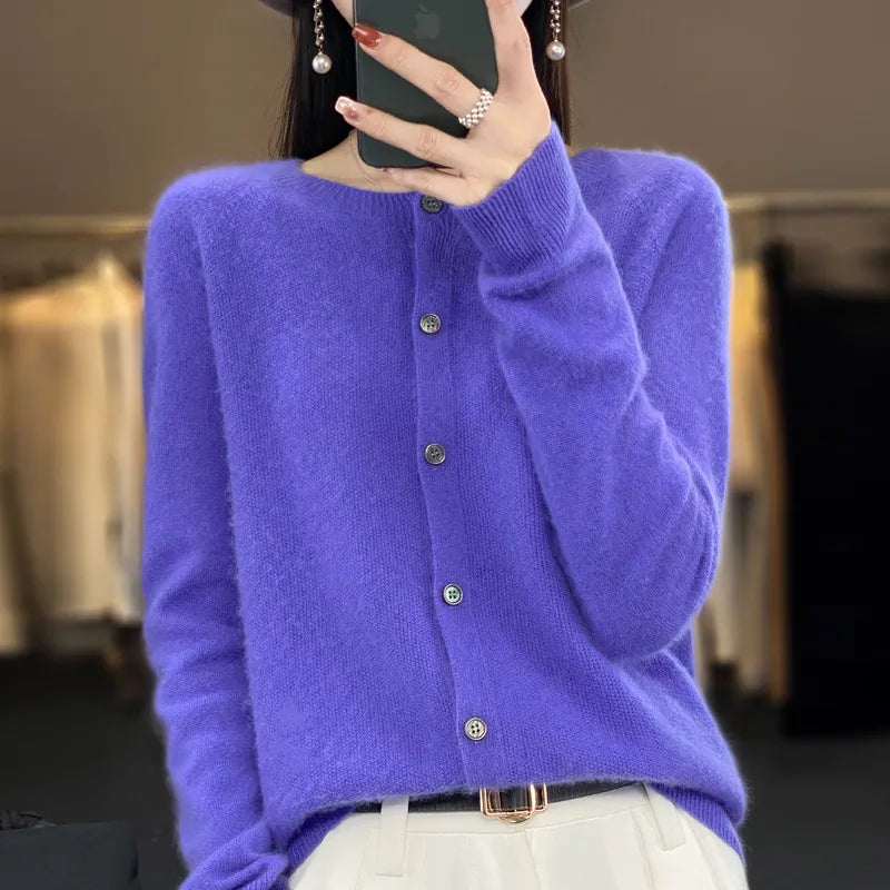 Anna Merino Wool Cardigan