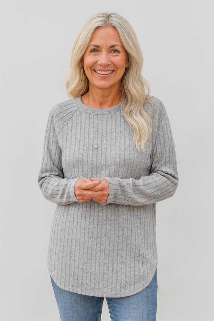 BARBARA | LÖS TRÖJA MED RUND HALS