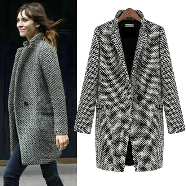 Chelsea Long Checked Coat
