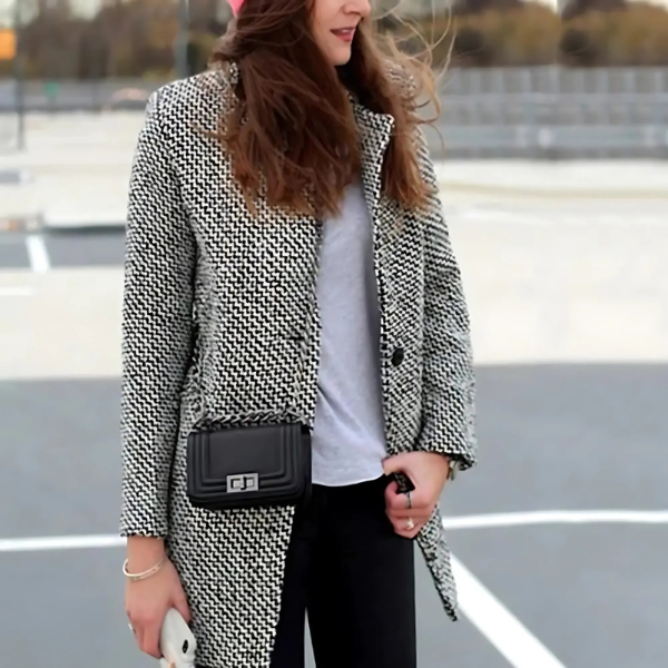 Chelsea Long Checked Coat