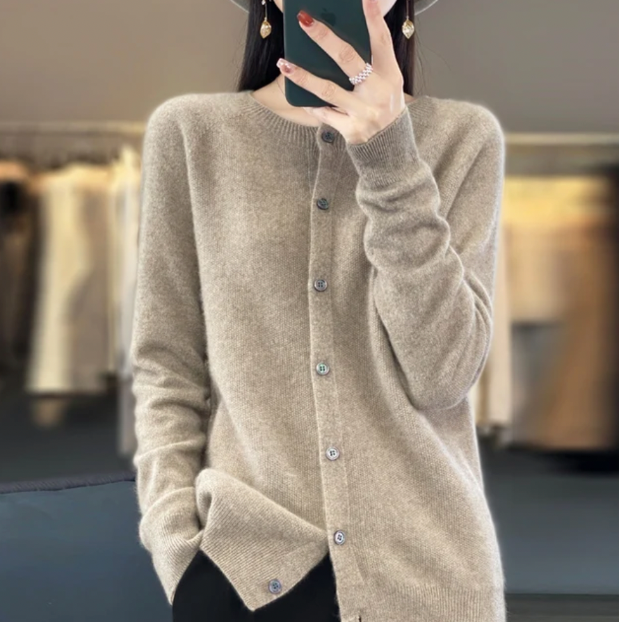 Anna Merino Wool Cardigan