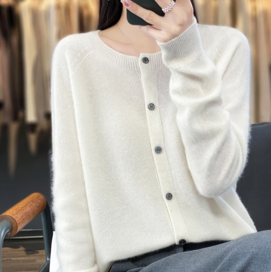 Anna Merino Wool Cardigan