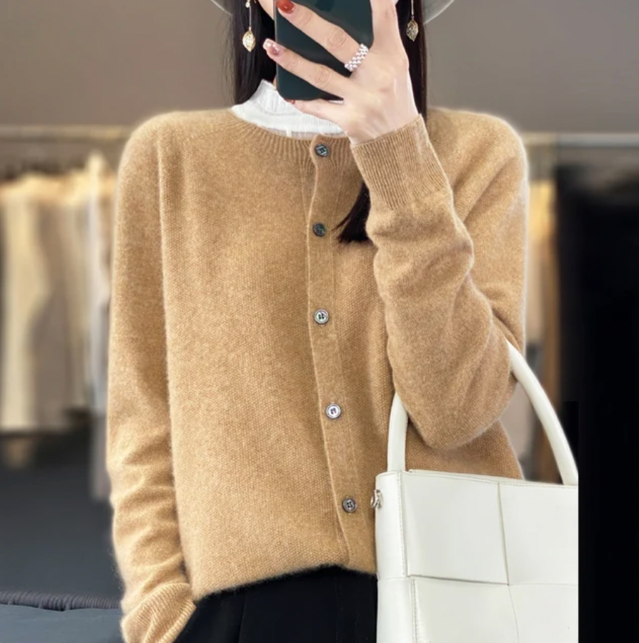 Anna Merino Wool Cardigan