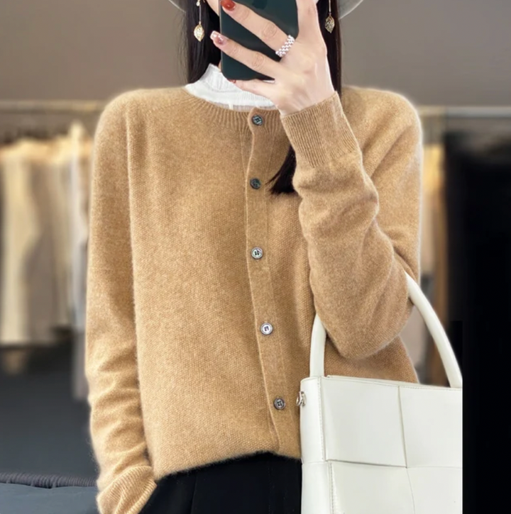 Anna Merino Wool Cardigan