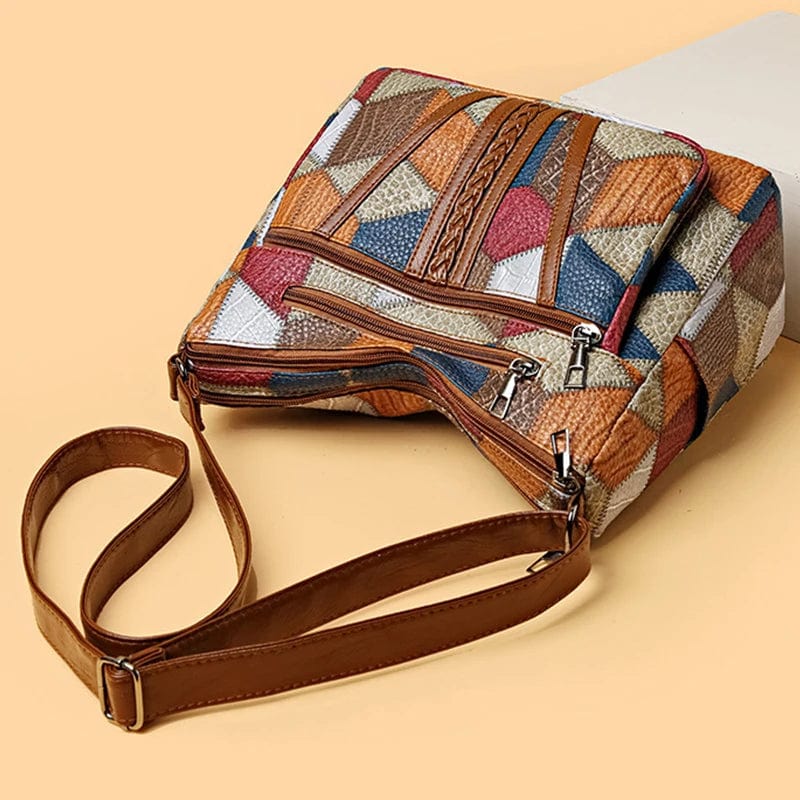 Solara | Mosaic Leather Handbag 