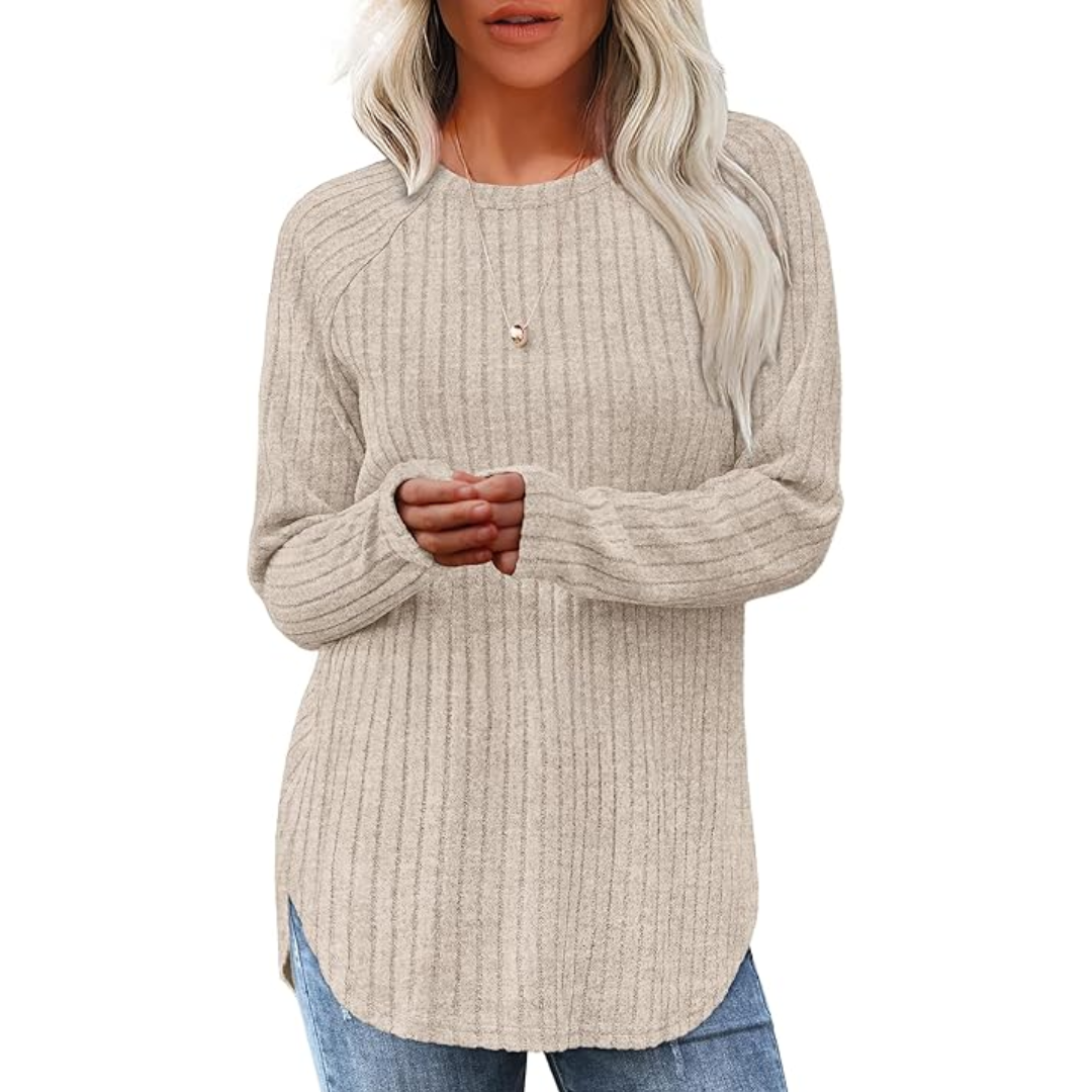 BARBARA | LÖS TRÖJA MED RUND HALS