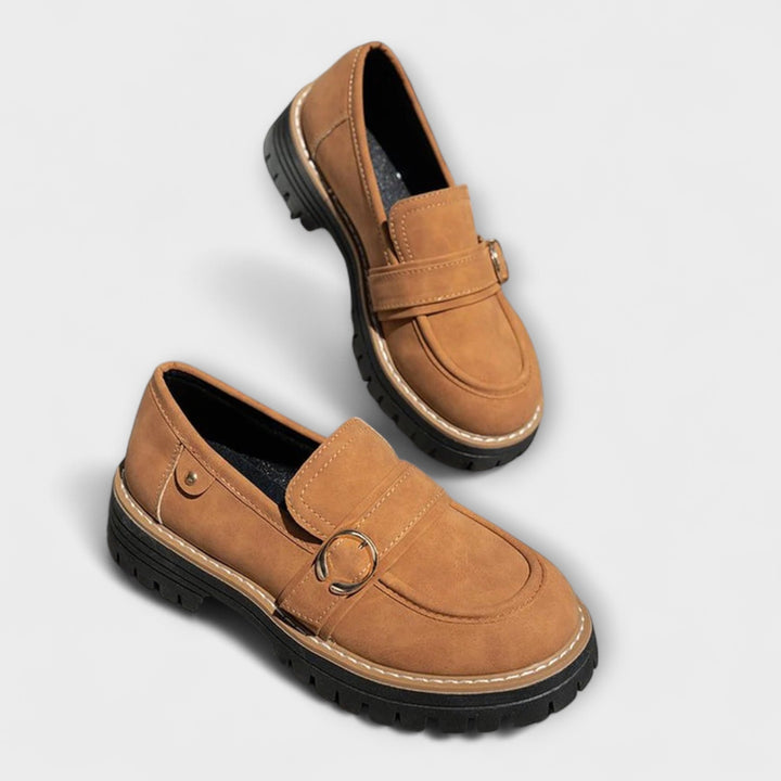 Astrid™ | Avslappnade loafers med rund tå