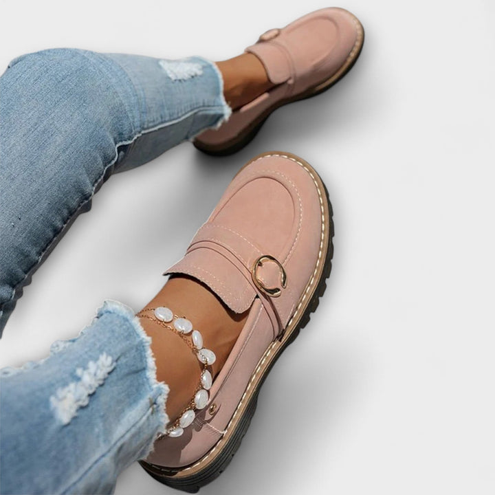 Astrid™ | Avslappnade loafers med rund tå