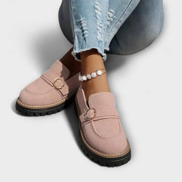 Astrid™ | Avslappnade loafers med rund tå