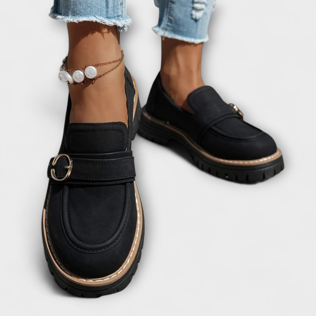 Astrid™ | Avslappnade loafers med rund tå