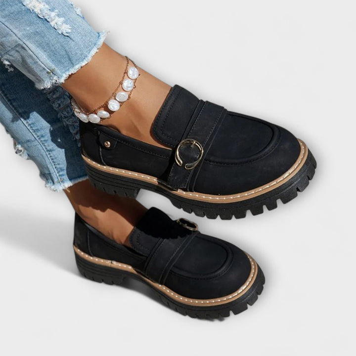 Astrid™ | Avslappnade loafers med rund tå