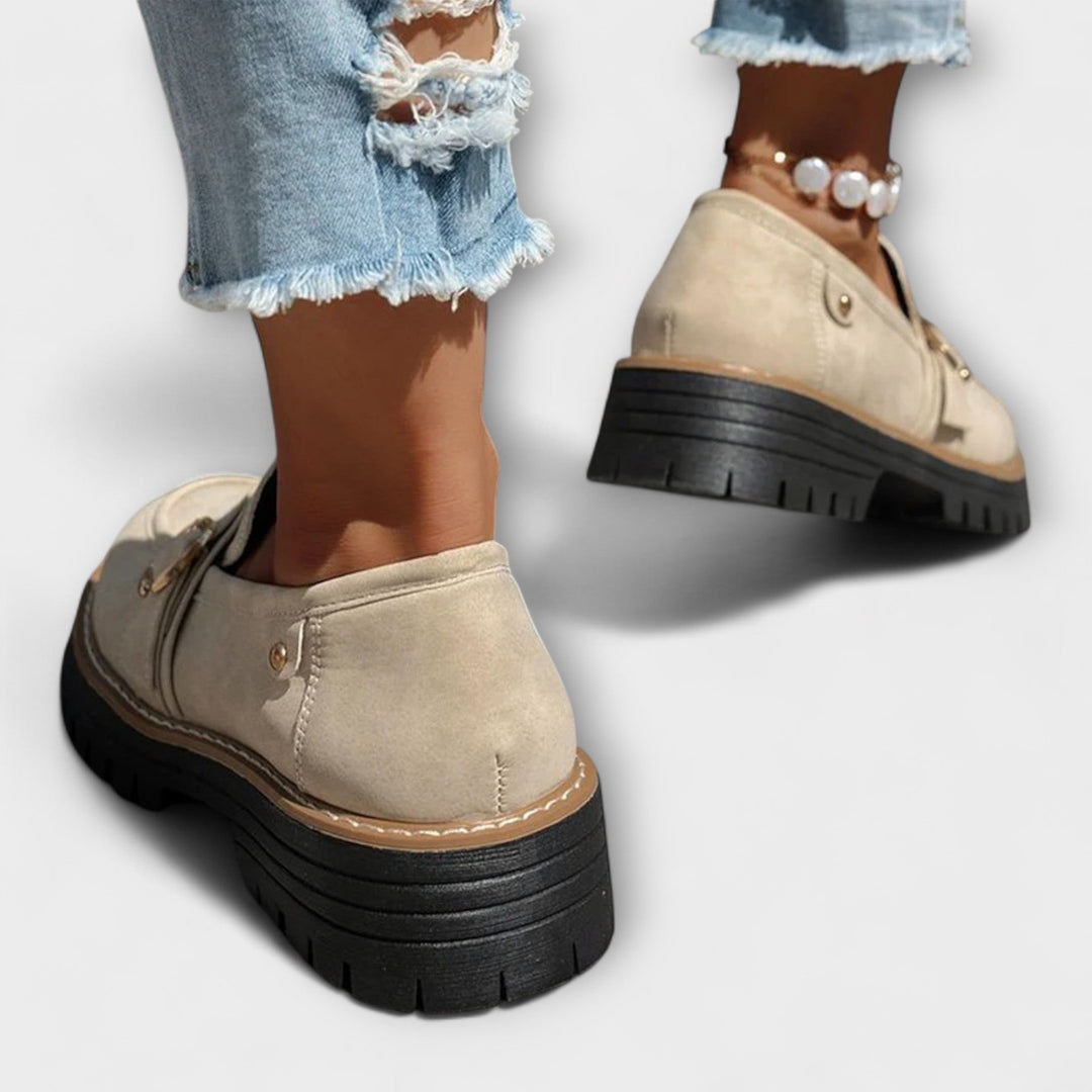 Astrid™ | Avslappnade loafers med rund tå