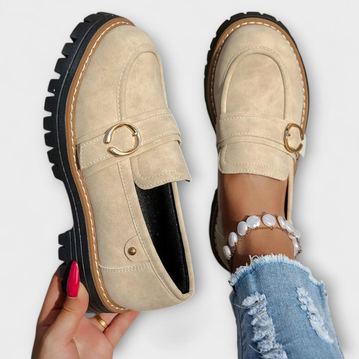 Astrid™ | Avslappnade loafers med rund tå